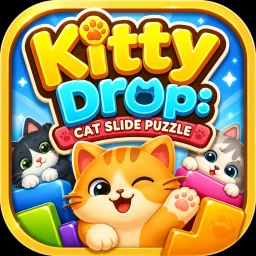 Ikon Kitty Drop: Cat Slide Puzzle